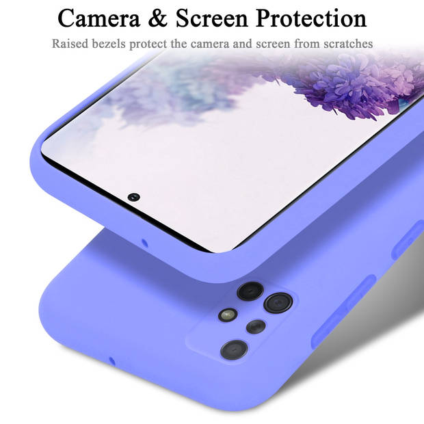 Cadorabo Hoesje geschikt voor Samsung Galaxy A71 4G Case in LIQUID LICHT PAARS - Beschermhoes TPU silicone Cover