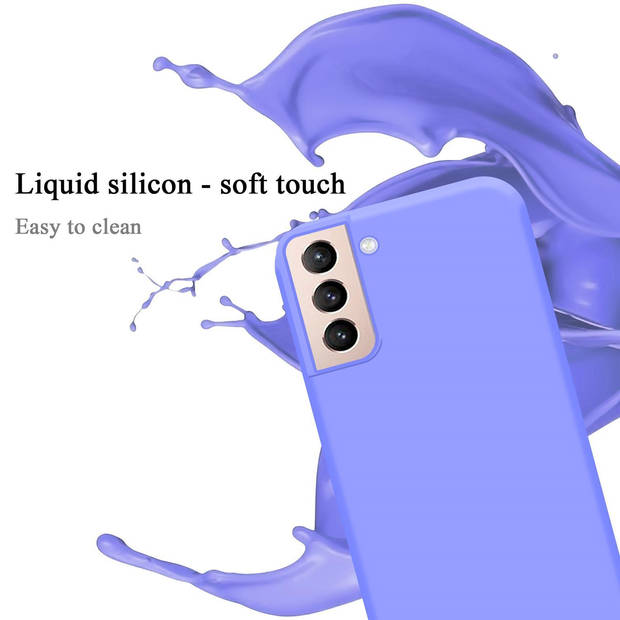 Cadorabo Hoesje geschikt voor Samsung Galaxy S21 PLUS Case in LIQUID LICHT PAARS - Beschermhoes TPU silicone Cover