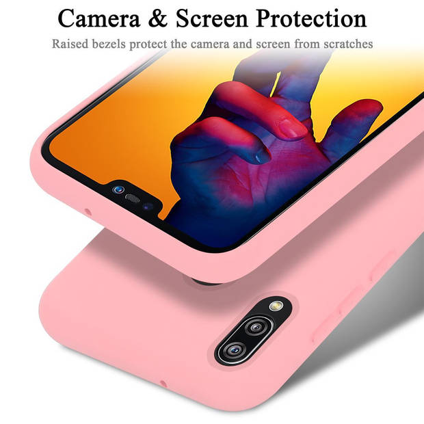 Cadorabo Hoesje geschikt voor Huawei P20 LITE 2018 / NOVA 3E Case in LIQUID ROZE - Beschermhoes TPU silicone Cover