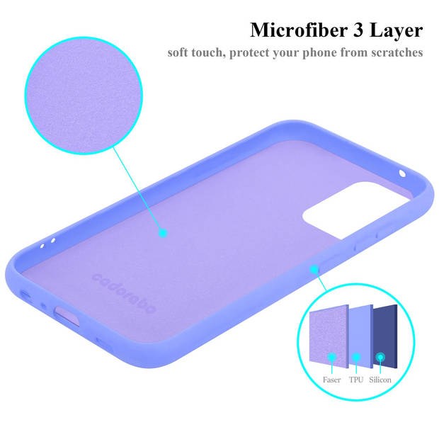 Cadorabo Hoesje geschikt voor Samsung Galaxy A72 4G / 5G Case in LIQUID LICHT PAARS - Beschermhoes TPU silicone Cover