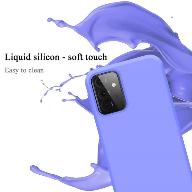 Cadorabo Hoesje geschikt voor Samsung Galaxy A72 4G / 5G Case in LIQUID LICHT PAARS - Beschermhoes TPU silicone Cover