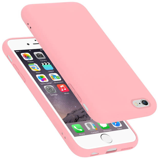 Cadorabo Hoesje geschikt voor Apple iPhone 6 PLUS / 6S PLUS Case in LIQUID ROZE - Beschermhoes TPU silicone Cover