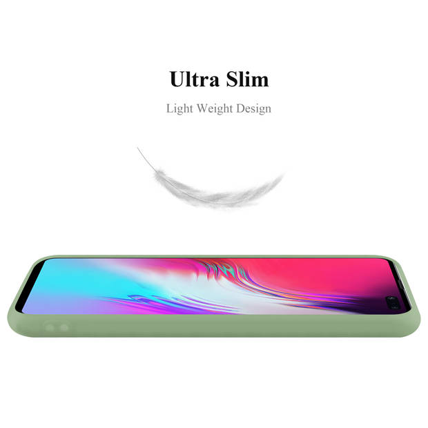 Cadorabo Hoesje geschikt voor Samsung Galaxy S10 5G in CANDY PASTEL GROEN - Beschermhoes TPU silicone Case Cover