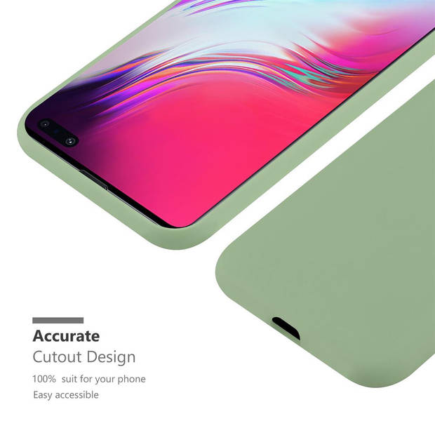 Cadorabo Hoesje geschikt voor Samsung Galaxy S10 5G in CANDY PASTEL GROEN - Beschermhoes TPU silicone Case Cover