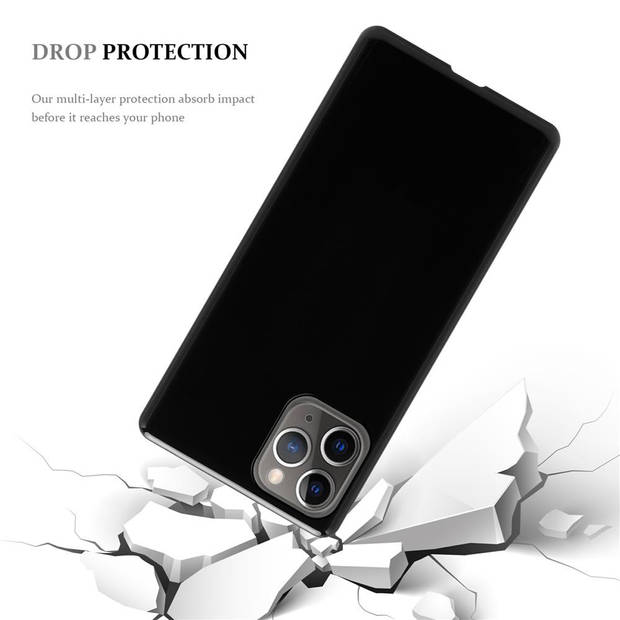Cadorabo Hoesje geschikt voor Apple iPhone 12 PRO MAX in ZWART - Beschermhoes Cover gemaakt van TPU Silicone Case
