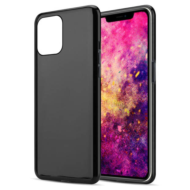 Cadorabo Hoesje geschikt voor Apple iPhone 12 PRO MAX in ZWART - Beschermhoes Cover gemaakt van TPU Silicone Case