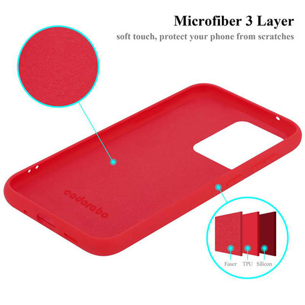 Cadorabo Hoesje geschikt voor Samsung Galaxy S20 ULTRA Case in LIQUID ROOD - Beschermhoes TPU silicone Cover