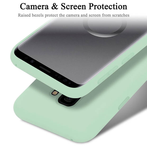 Cadorabo Hoesje geschikt voor Samsung Galaxy S9 Case in LIQUID LICHT GROEN - Beschermhoes TPU silicone Cover