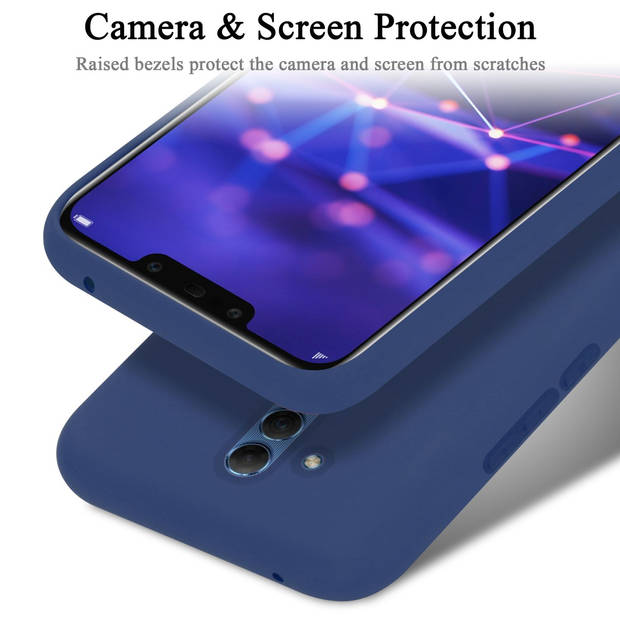 Cadorabo Hoesje geschikt voor Huawei MATE 20 LITE Case in LIQUID BLAUW - Beschermhoes TPU silicone Cover