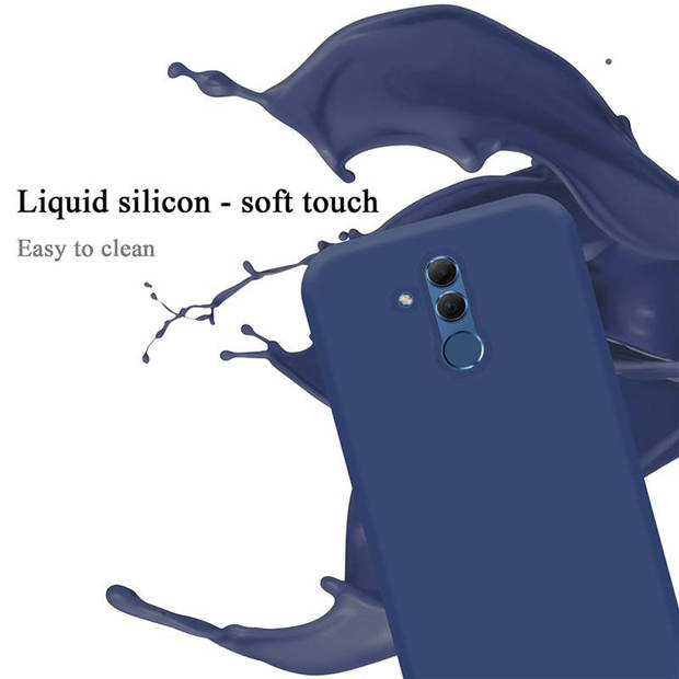 Cadorabo Hoesje geschikt voor Huawei MATE 20 LITE Case in LIQUID BLAUW - Beschermhoes TPU silicone Cover