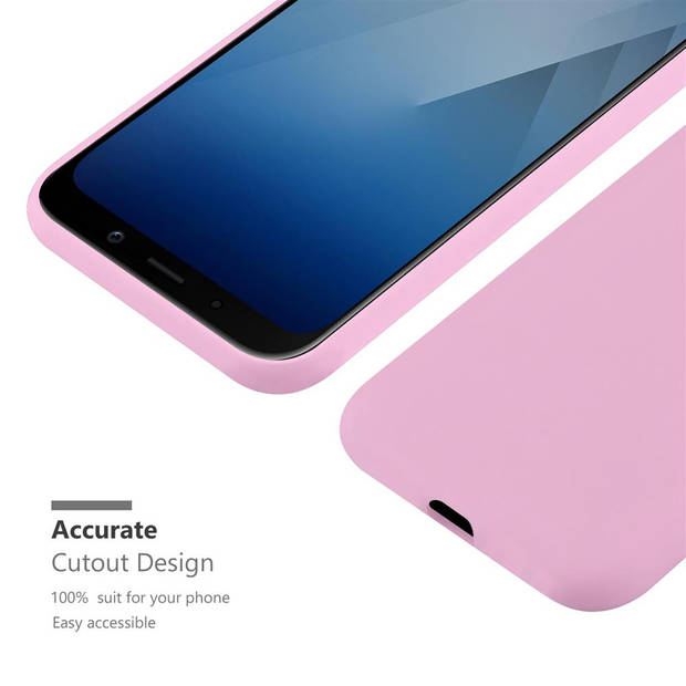 Cadorabo Hoesje geschikt voor Samsung Galaxy A5 2018 in CANDY ROZE - Beschermhoes TPU silicone Case Cover