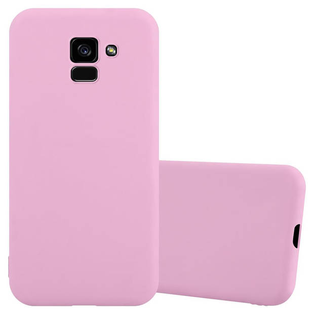 Cadorabo Hoesje geschikt voor Samsung Galaxy A5 2018 in CANDY ROZE - Beschermhoes TPU silicone Case Cover