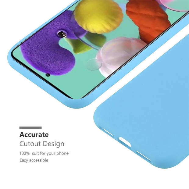 Cadorabo Hoesje geschikt voor Samsung Galaxy A52 (4G / 5G) / A52s in CANDY BLAUW - Beschermhoes TPU silicone Case Cover