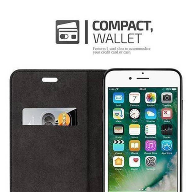 Cadorabo Hoesje geschikt voor Apple iPhone 7 / 7S / 8 / SE 2020 in KOFFIE BRUIN - Beschermhoes Case magnetische sluiting