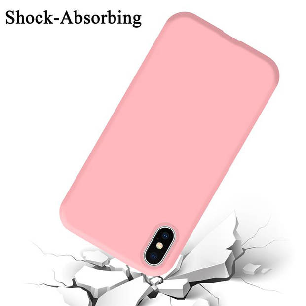 Cadorabo Hoesje geschikt voor Apple iPhone XS MAX Case in LIQUID ROZE - Beschermhoes TPU silicone Cover