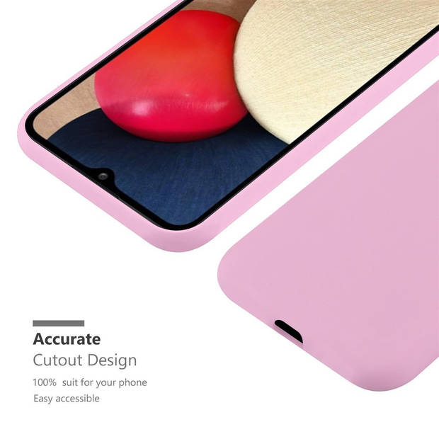 Cadorabo Hoesje geschikt voor Samsung Galaxy A02s in CANDY ROZE - Beschermhoes TPU silicone Case Cover