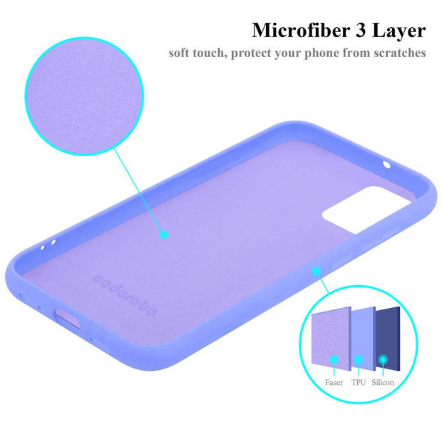 Cadorabo Hoesje geschikt voor Samsung Galaxy A02s Case in LIQUID LICHT PAARS - Beschermhoes TPU silicone Cover