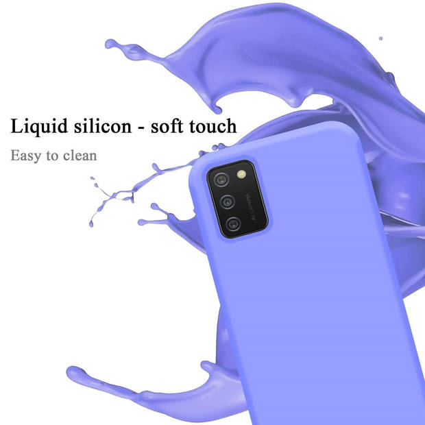 Cadorabo Hoesje geschikt voor Samsung Galaxy A02s Case in LIQUID LICHT PAARS - Beschermhoes TPU silicone Cover