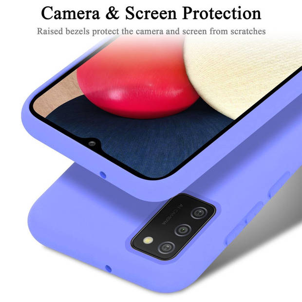 Cadorabo Hoesje geschikt voor Samsung Galaxy A02s Case in LIQUID LICHT PAARS - Beschermhoes TPU silicone Cover