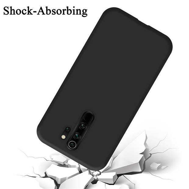 Cadorabo Hoesje geschikt voor Xiaomi RedMi NOTE 8 PRO Case in LIQUID ZWART - Beschermhoes TPU silicone Cover