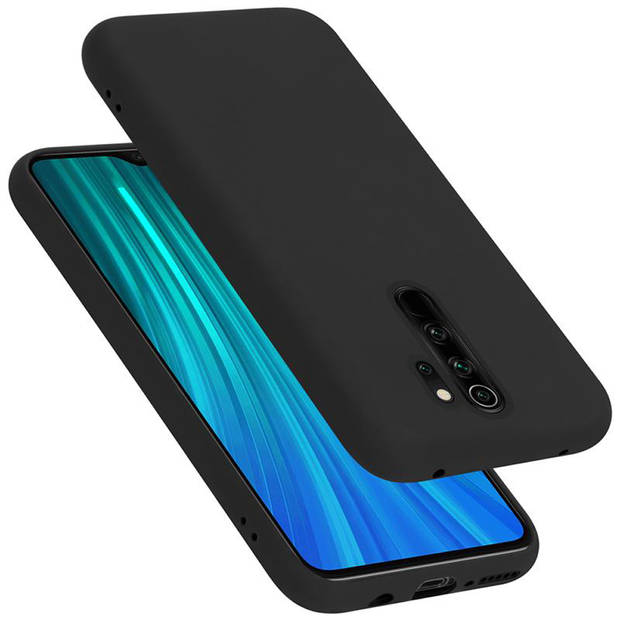 Cadorabo Hoesje geschikt voor Xiaomi RedMi NOTE 8 PRO Case in LIQUID ZWART - Beschermhoes TPU silicone Cover