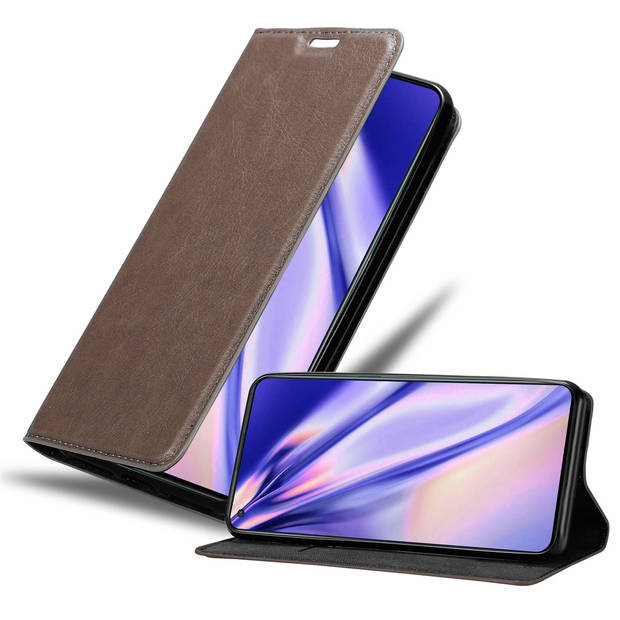 Cadorabo Hoesje geschikt voor OnePlus 8T in KOFFIE BRUIN - Beschermhoes Case magnetische sluiting Cover