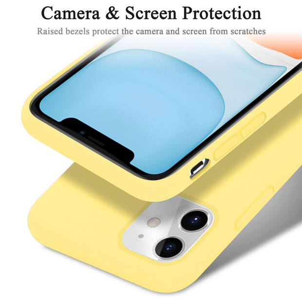Cadorabo Hoesje geschikt voor Apple iPhone 11 Case in LIQUID GEEL - Beschermhoes TPU silicone Cover