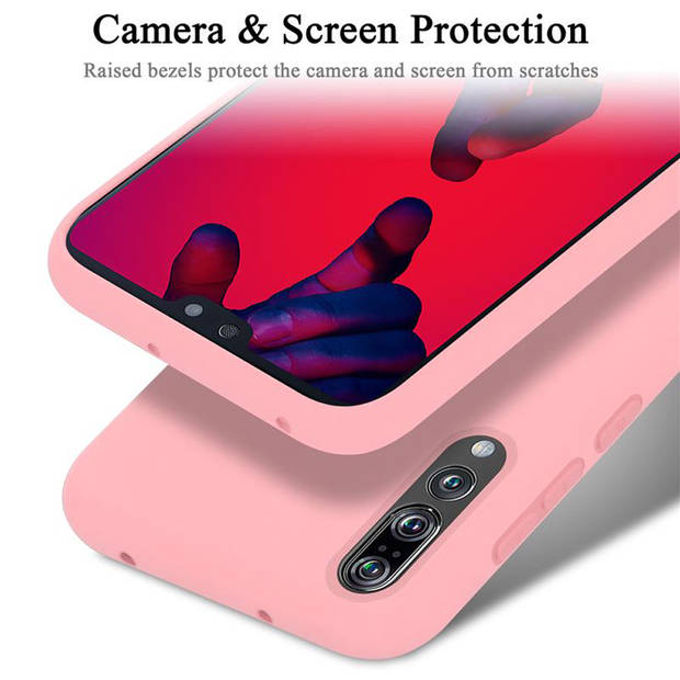 Cadorabo Hoesje geschikt voor Huawei P20 PRO / P20 PLUS Case in LIQUID ROZE - Beschermhoes TPU silicone Cover