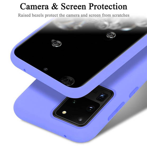 Cadorabo Hoesje geschikt voor Samsung Galaxy S20 ULTRA Case in LIQUID LICHT PAARS - Beschermhoes TPU silicone Cover