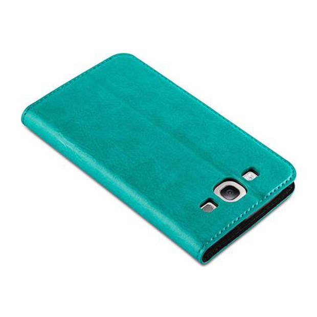 Cadorabo Hoesje geschikt voor Samsung Galaxy S3 / S3 NEO in BENZINE TURKOOIS - Beschermhoes Case magnetische sluiting