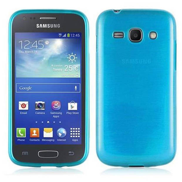 Cadorabo Hoesje geschikt voor Samsung Galaxy ACE 3 in TURKOOIS - Beschermhoes TPU silicone Case Cover Brushed