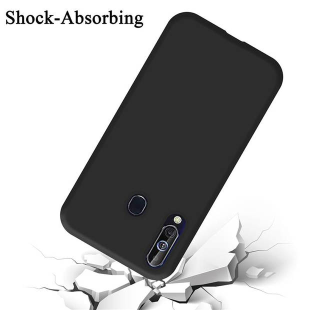 Cadorabo Hoesje geschikt voor Samsung Galaxy A60 / M40 Case in LIQUID ZWART - Beschermhoes TPU silicone Cover