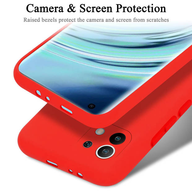 Cadorabo Hoesje geschikt voor Xiaomi Mi 11 5G Case in LIQUID ROOD - Beschermhoes TPU silicone Cover