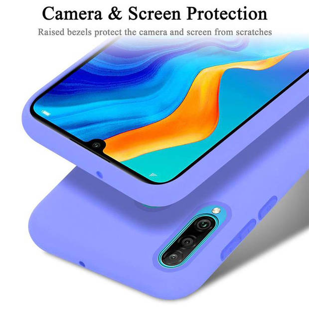 Cadorabo Hoesje geschikt voor Huawei P30 LITE Case in LIQUID LICHT PAARS - Beschermhoes TPU silicone Cover