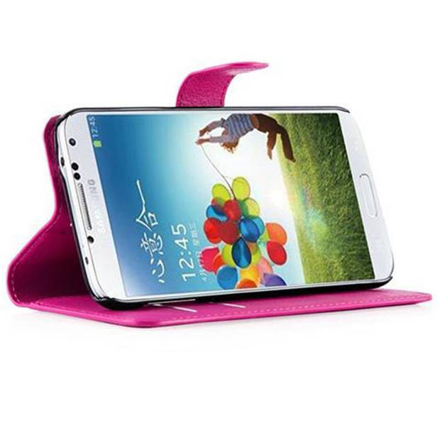 Cadorabo Hoesje geschikt voor Samsung Galaxy S5 / S5 NEO in KERSEN ROZE - Beschermhoes Cover magnetische sluiting Case