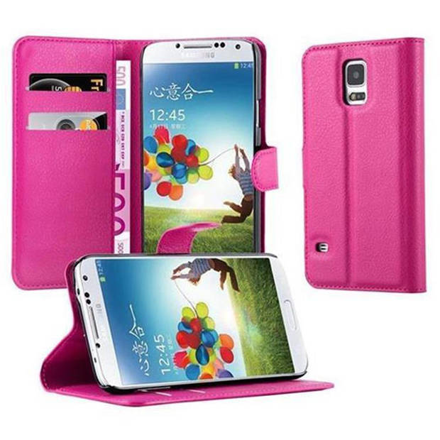 Cadorabo Hoesje geschikt voor Samsung Galaxy S5 / S5 NEO in KERSEN ROZE - Beschermhoes Cover magnetische sluiting Case