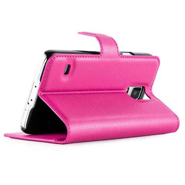 Cadorabo Hoesje geschikt voor Samsung Galaxy S5 / S5 NEO in KERSEN ROZE - Beschermhoes Cover magnetische sluiting Case