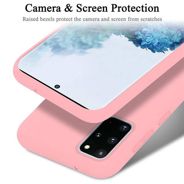 Cadorabo Hoesje geschikt voor Samsung Galaxy S20 PLUS Case in LIQUID ROZE - Beschermhoes TPU silicone Cover