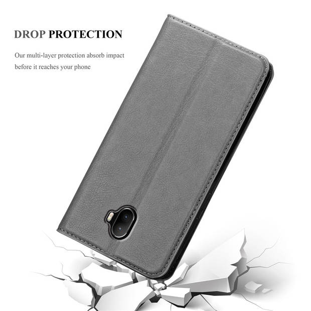 Cadorabo Hoesje geschikt voor WIKO WIM in TITANIUM GRIJS - Beschermhoes Case magnetische sluiting Cover