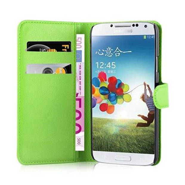 Cadorabo Hoesje geschikt voor Samsung Galaxy S5 / S5 NEO in MUNT GROEN - Beschermhoes Cover magnetische sluiting Case