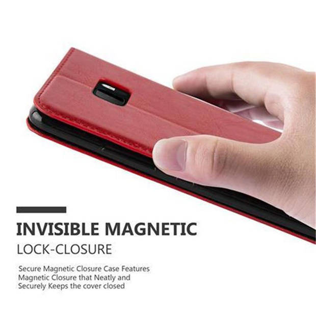 Cadorabo Hoesje geschikt voor HTC U ULTRA in APPEL ROOD - Beschermhoes Case magnetische sluiting Cover