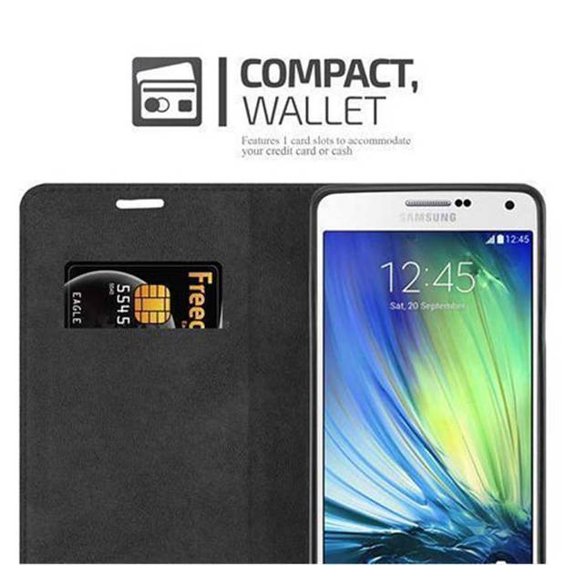 Cadorabo Hoesje geschikt voor Samsung Galaxy A7 2015 in KOFFIE BRUIN - Beschermhoes Case magnetische sluiting Cover