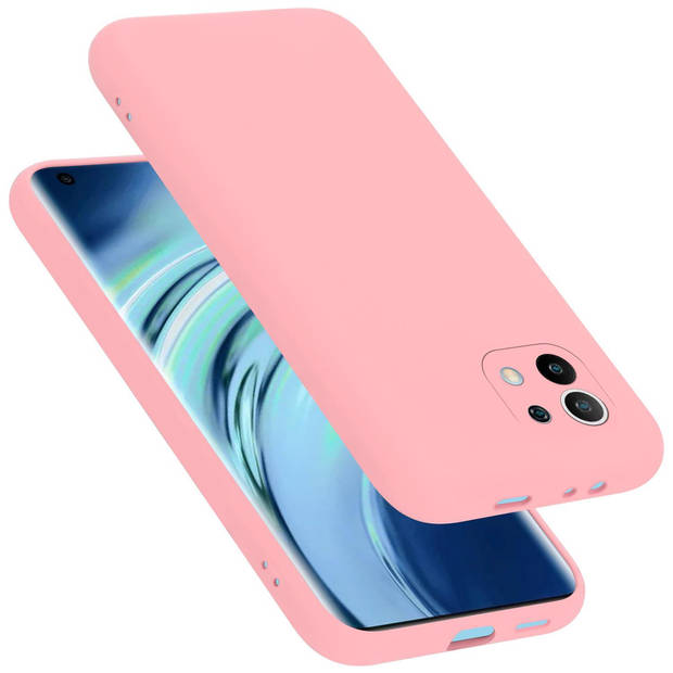 Cadorabo Hoesje geschikt voor Xiaomi Mi 11 5G Case in LIQUID ROZE - Beschermhoes TPU silicone Cover