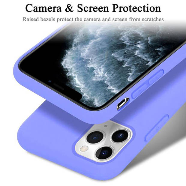 Cadorabo Hoesje geschikt voor Apple iPhone 11 PRO Case in LIQUID LICHT PAARS - Beschermhoes TPU silicone Cover