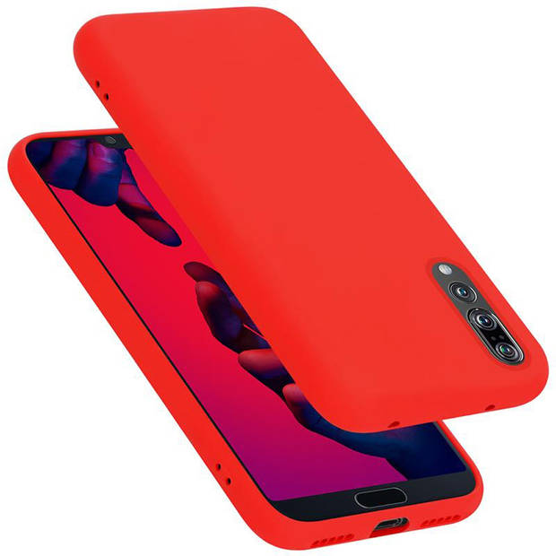 Cadorabo Hoesje geschikt voor Huawei P20 PRO / P20 PLUS Case in LIQUID ROOD - Beschermhoes TPU silicone Cover