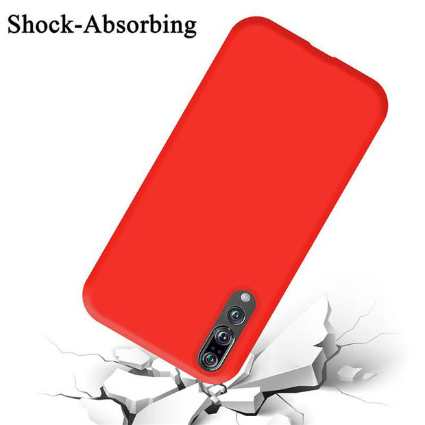 Cadorabo Hoesje geschikt voor Huawei P20 PRO / P20 PLUS Case in LIQUID ROOD - Beschermhoes TPU silicone Cover