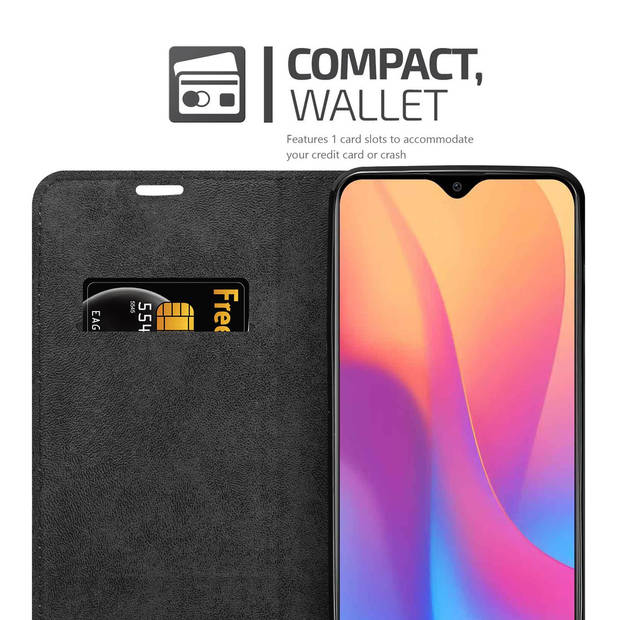 Cadorabo Hoesje geschikt voor Xiaomi RedMi 8A in KOFFIE BRUIN - Beschermhoes Case magnetische sluiting Cover