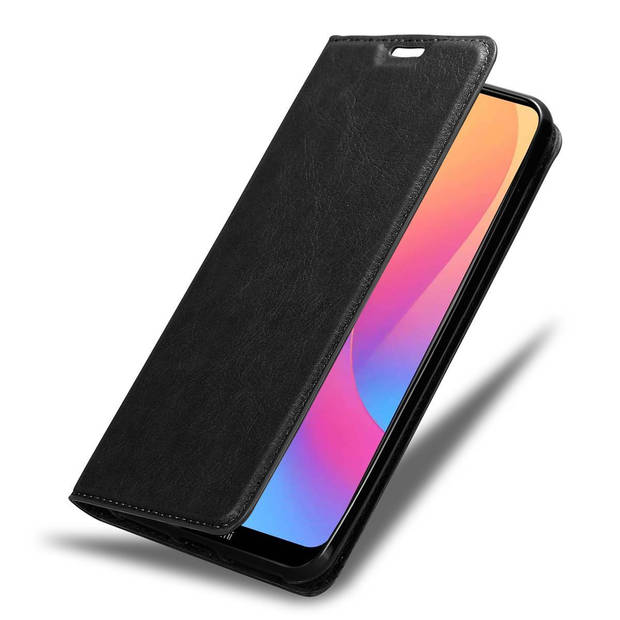 Cadorabo Hoesje geschikt voor Xiaomi RedMi 8A in ZWARTE NACHT - Beschermhoes Case magnetische sluiting Cover