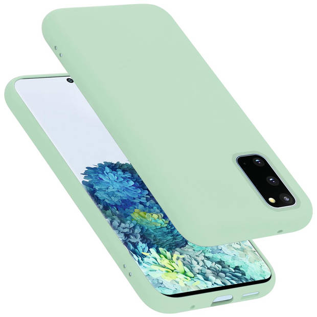 Cadorabo Hoesje geschikt voor Samsung Galaxy S20 Case in LIQUID LICHT GROEN - Beschermhoes TPU silicone Cover