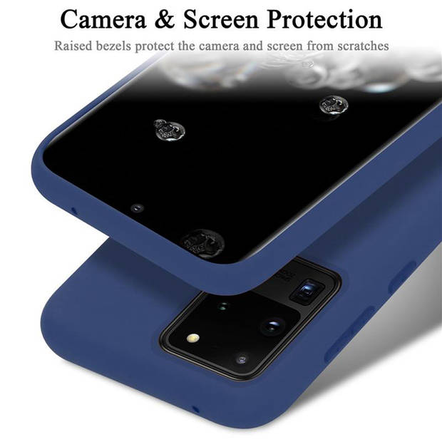 Cadorabo Hoesje geschikt voor Samsung Galaxy S20 ULTRA Case in LIQUID BLAUW - Beschermhoes TPU silicone Cover